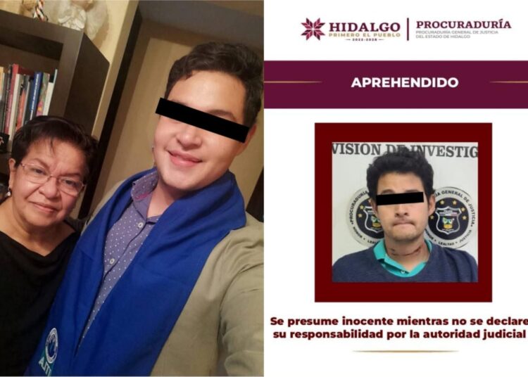 Detienen a hombre presunto feminicida de su propia madre en Mineral de la Reforma