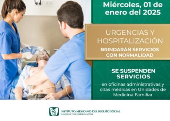 Atenderá IMSS Hidalgo servicio de Urgencias con normalidad en año nuevo 2025