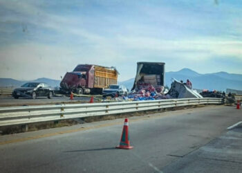 Trágico accidente en el Arco Norte: Colisión de carga pesada deja víctimas mortales