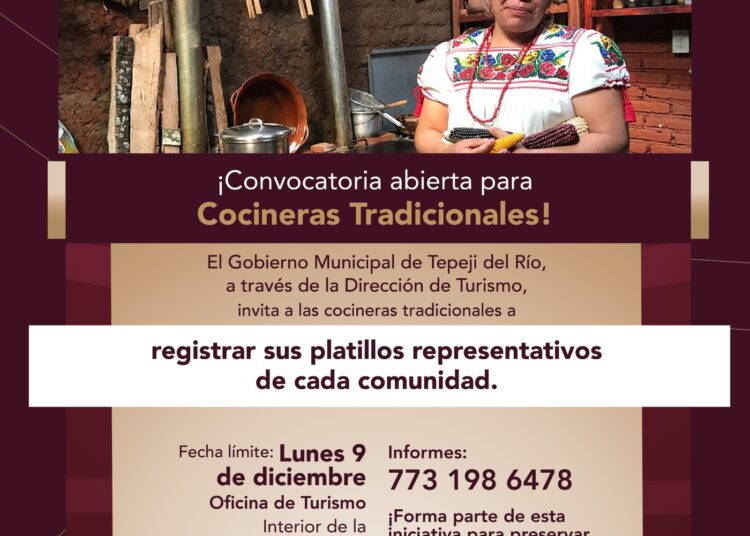 Tepeji del Río abre convocatoria para Cocineras Tradicionales