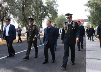 Atestigua Julio Menchaca toma de protesta del nuevo coordinador de la Guardia Nacional en Hidalgo