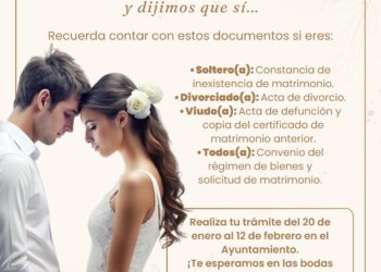 Invitan a bodas colectivas en Pachuca para el Día del Amor y la Amistad
