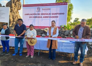 Entregan ampliación de drenaje sanitario en Doxey
