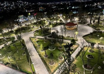 Remodelación del Jardín de los Hombres y las Mujeres Ilustres en su fase final