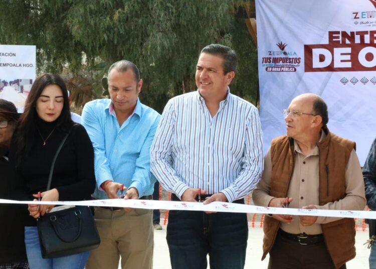 Pavimentación hidráulica impulsa el desarrollo en Zempoala