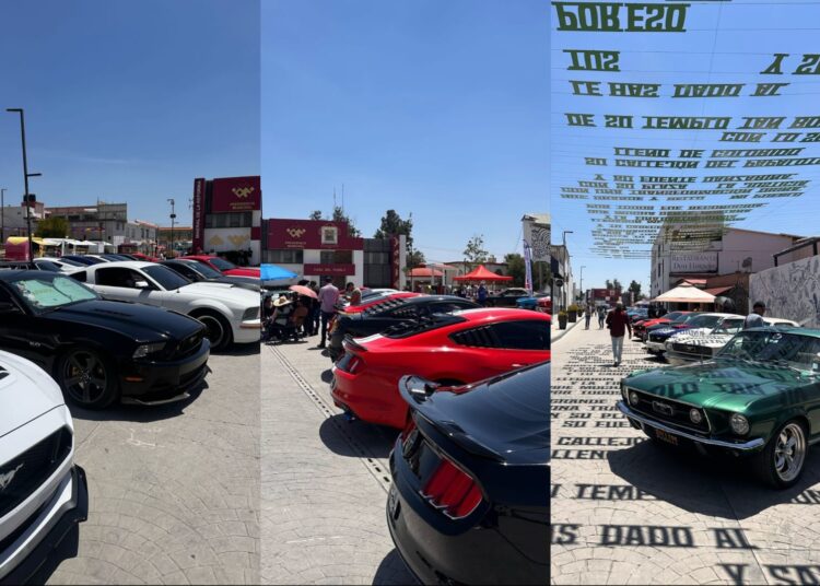 Realizan con éxito exhibición de autos en Mineral de la Reforma