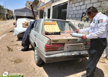 Operativo Rastrillo retira vehículos abandonados en Pachuca