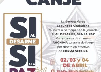 Gretchen Atilano impulsa el programa “Sí al desarme, Sí a la Paz” en Tizayuca