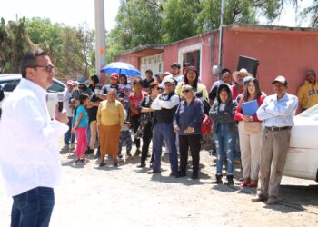 Inician trabajos de pavimentación hidráulica en comunidad de Zempoala