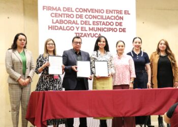 Ayuntamiento de Tizayuca y el CCLEH firman convenio para ofrecer una justicia laboral más cercana