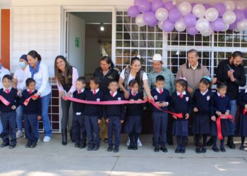 Yazmín Dávila inaugura seis Espacios de Alimentación para la nutrición infantil en Singuilucan