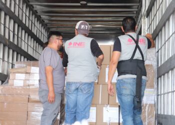 INE Hidalgo recibe boletas y material electoral