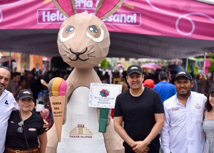 Feria artesanal del helado 2025 en Tula, todo un éxito