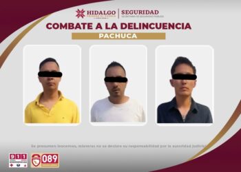 Caen tres presuntos ladrones de casa habitación en Pachuca