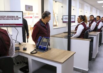 Gobernador Menchaca supervisa nuevo Centro Regional de Hacienda Metropolitano en Pachuca