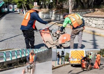 Mineral de la Reforma alista programa de bacheo en calles afectadas por lluvias