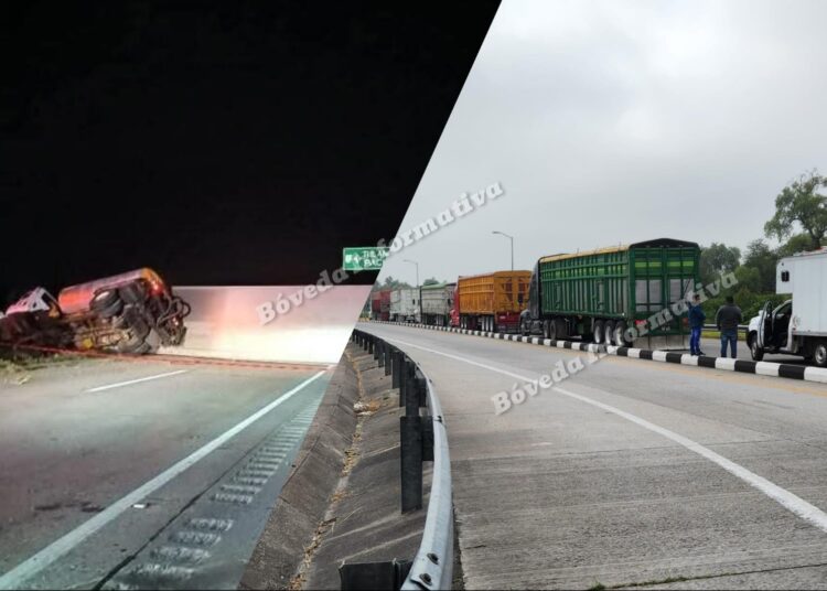 Fuerte accidente en el Arco Norte provoca severo congestionamiento vial