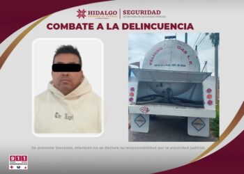 Aseguran pipa con 15 mil litros de combustible en Pachuca