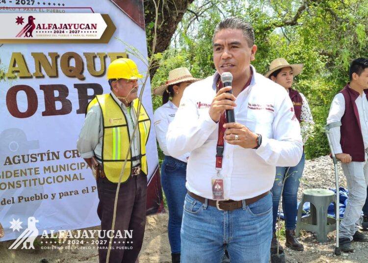 Arranca obra prioritaria de pavimentación hidráulica en San Pedro La Paz, Alfajayucan