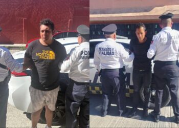 Detienen a dos hombres señalados por allanamiento y robo en Pachuca