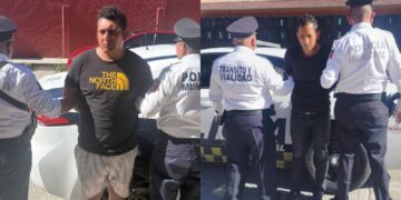 Detienen a dos hombres señalados por allanamiento y robo en Pachuca