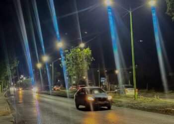 Pachuca lleva a cabo la rehabilitación de luminarias en el Bulevar Nuevo Hidalgo