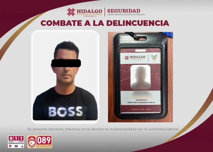 Cae falso supervisor de Asuntos Internos; Policía Estatal lo detiene en Tolcayuca