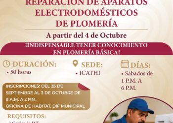 DIF Huejutla lanza convocatoria para curso de reparación y plomería