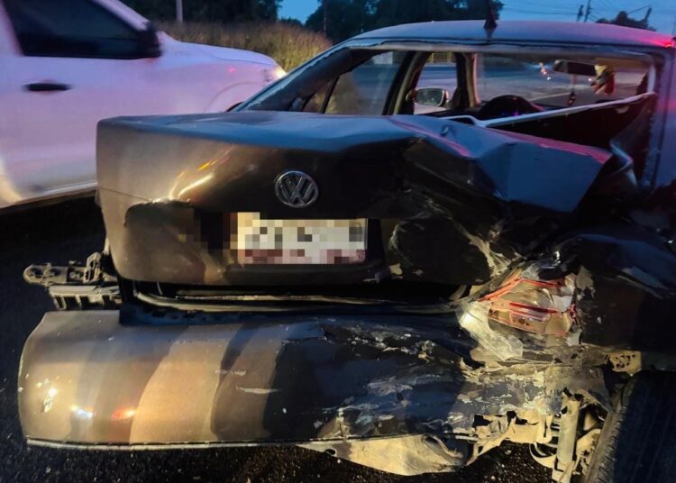 Accidente en la carretera Tula–Jorobas deja dos lesionados