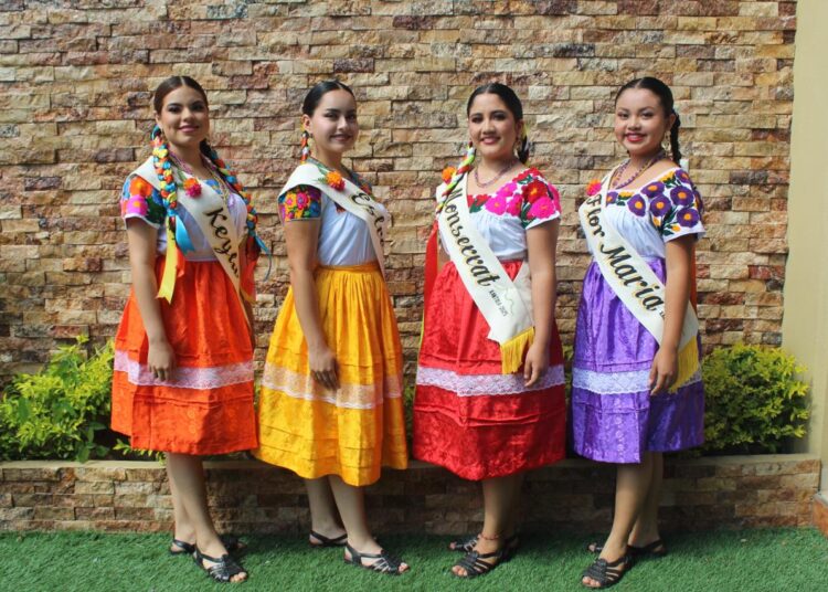 Presentan a las participantes del certamen “Señorita Cempoalxóchitl Tehuetlán 2025”