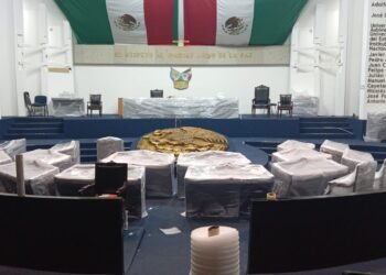 Inicia la modernización del Pleno del Congreso de Hidalgo: un paso firme hacia espacios más dignos y seguros