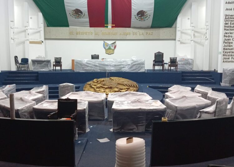 Inicia la modernización del Pleno del Congreso de Hidalgo: un paso firme hacia espacios más dignos y seguros