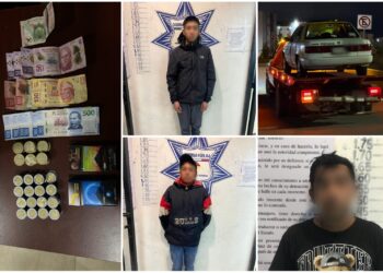 Detienen a tres presuntos responsables de asalto a tienda de conveniencia en Mineral de la Reforma