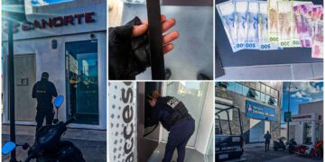 Recuperan dinero atrapado en cajero automático en Mineral de la Reforma