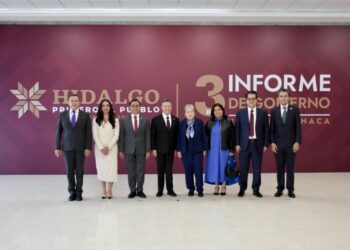 Congreso del Estado de Hidalgo recibe tercer Informe de Gobierno del mandatario Julio Menchaca