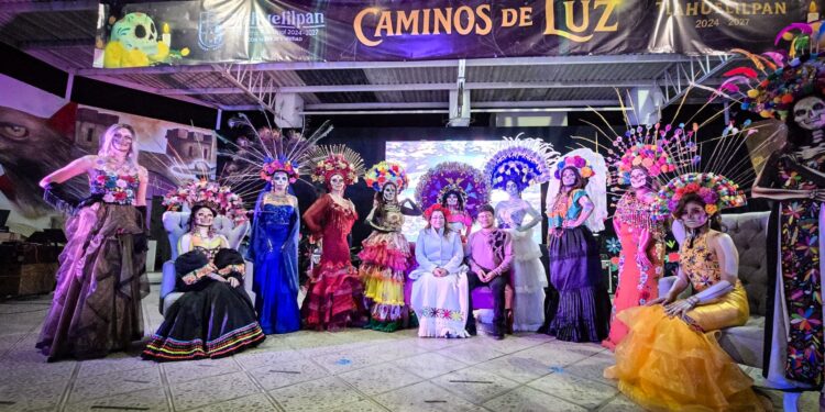 Tlahuelilpan celebra la quinta edición de la pasarela “Las Diosas de la Muerte”
