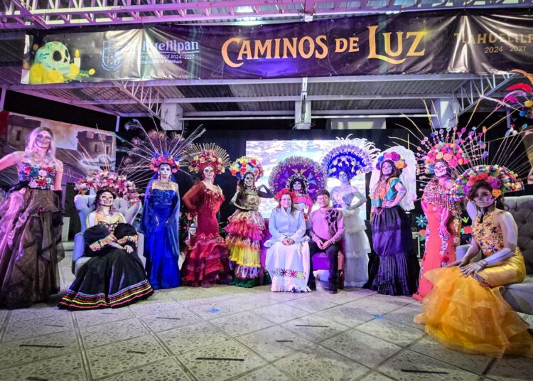 Tlahuelilpan celebra la quinta edición de la pasarela “Las Diosas de la Muerte”