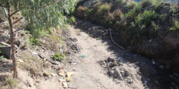 Intensifican limpieza en drenes pluviales de Mineral de la Reforma