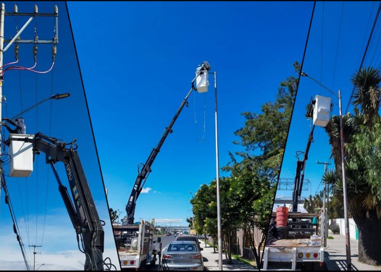 Mejora Pachuca el alumbrado público en el bulevar Santa Catarina