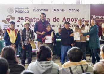 Comienza segunda entrega de apoyos a familias afectadas por las lluvias en Chapulhuacán