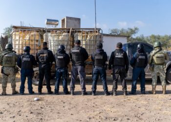 SSPH asegura predio utilizado para almacenamiento de droga e hidrocarburo