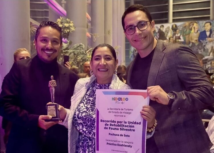 Reconocen a Jorge Reyes y a la Unidad de Rehabilitación de Fauna por Innovación Ecofriendly en Turismo