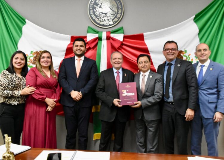Alejandro Sánchez García, secretario de Infraestructura, comparece ante el Congreso y destaca el apoyo a los municipios afectados por lluvias