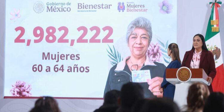 Anuncian fechas de depósito para la Pensión Mujeres Bienestar a personas de 60 a 64 años