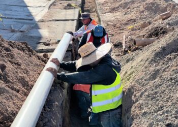 Entran en operación nuevas líneas para distribución de agua potable, en Parque de Poblamiento