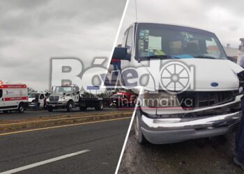 Combi “patito” choca en Alfajayucan; siete estudiantes lesionados