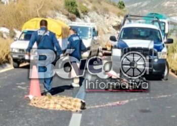 Fatal accidente deja a un motociclista sin vida y a su acompañante grave