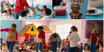 Con alegría y valores, el DIF Huejutla celebra Posada Navideña del CAIC