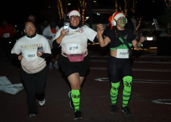 Un invierno familiar se vivió en la carrera nocturna 5k