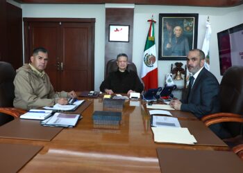 Menchaca Salazar preside primera reunión del Gabinete de Seguridad de 2026